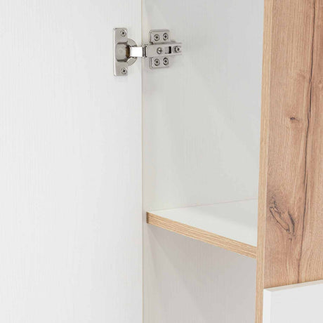 Gabinete de Baño Vanguard Blanco y Duna 31.9x97.7cm Rectangular con Dos Entrepaños - Gabinetes | Bylmo