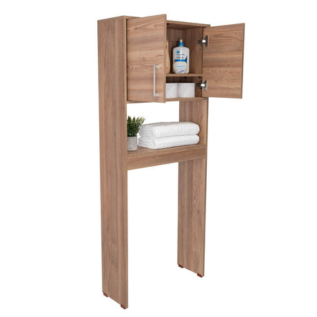 Optimizador de Baño Barcelona Miel 63x160cm sin Cajones y con Un Entrepaño - Gabinetes | Bylmo