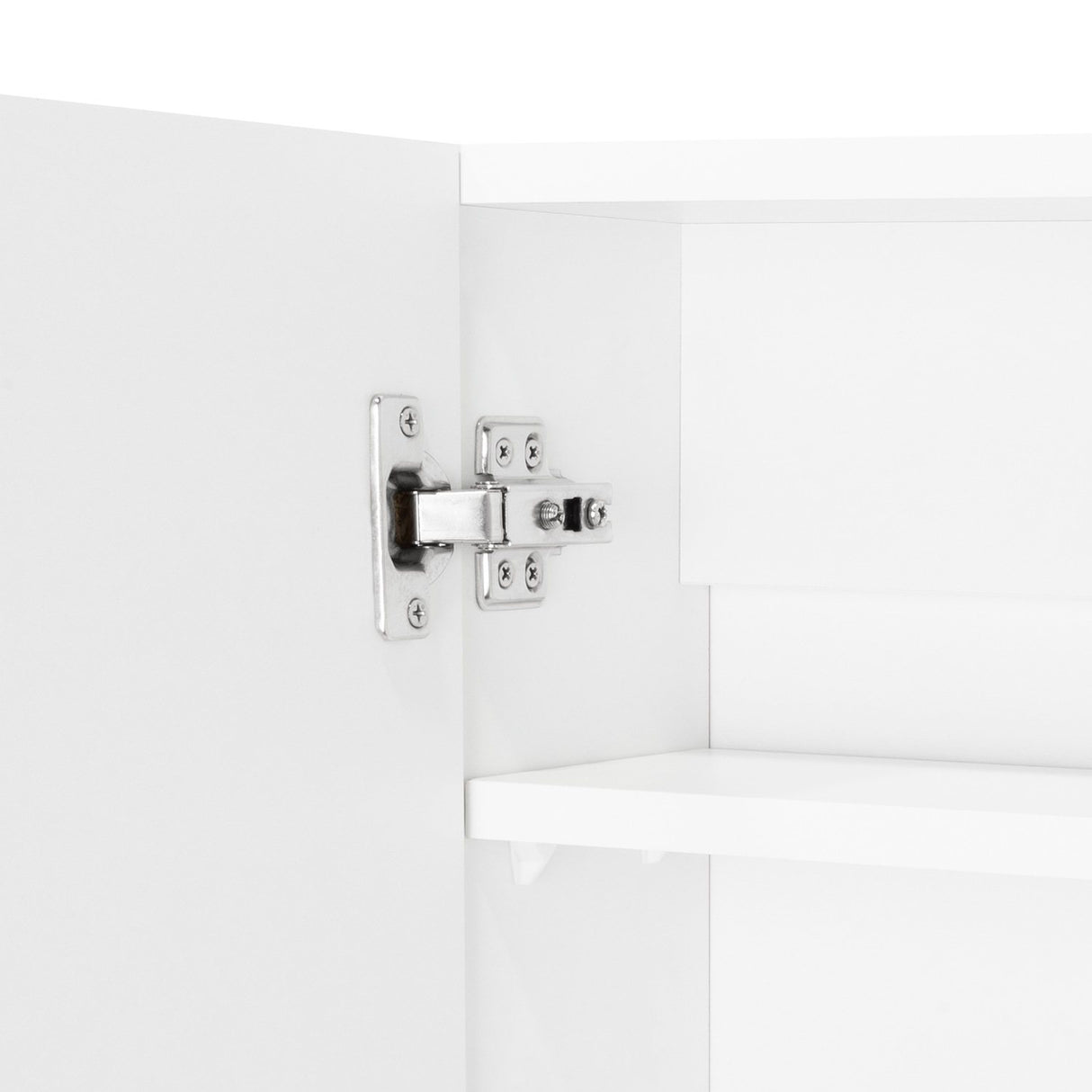 Gabinete de Baño Bath Blanco 50x45cm Cuadrado sin Espejo y con Dos Entrepaños - Gabinetes | Bylmo