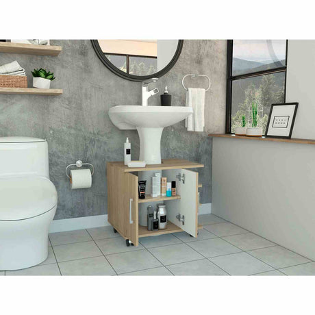 Mueble para Lavamanos Bath Rovere 55x50cm Individual sin Lavamanos con Dos Puertas - Gabinetes | Bylmo