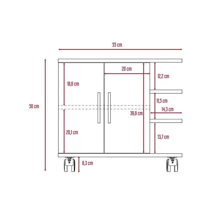 Mueble para Lavamanos Bath Rovere 55x50cm Individual sin Lavamanos con Dos Puertas - Gabinetes | Bylmo