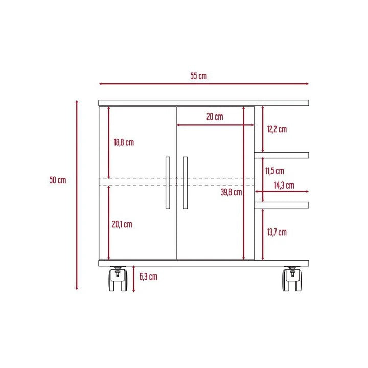 Mueble Bath Rovere 55 cm con Dos Puertas