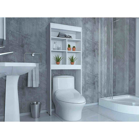 Optimizador de Baño Duo Blanco 63x160cm sin Cajones y con Tres Entrepaños - Gabinetes | Bylmo