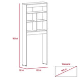 Optimizador de Baño Duo Blanco 63x160cm sin Cajones y con Tres Entrepaños
