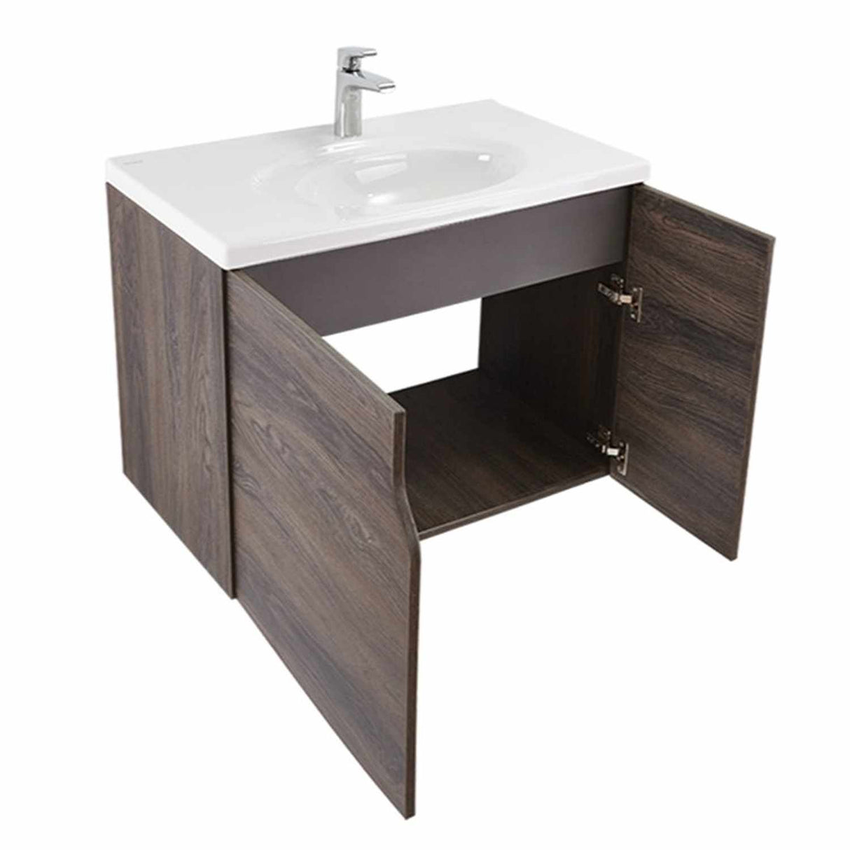 Mueble Elipse Carbon y Plomo 80 cm con Una Puerta - Gabinetes | Bylmo