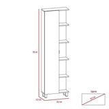 Optimizador de Baño Bath Rovere y Blanco 51.2x178.1cm sin Cajones y con Cuatro Entrepaños - Gabinetes | Bylmo