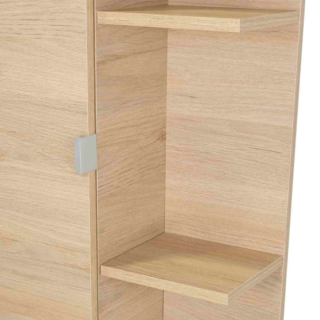 Optimizador de Baño Bath Rovere y Blanco 51.2x178.1cm sin Cajones y con Cuatro Entrepaños - Gabinetes | Bylmo