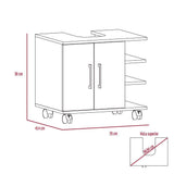 Mueble para Lavamanos Bath Blanco 50x55cm Individual sin Lavamanos con Una Puerta