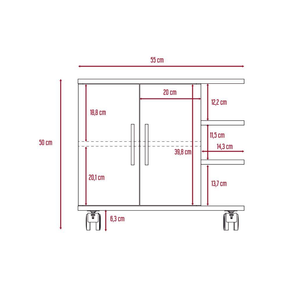 Mueble para Lavamanos Bath Blanco 50x55cm Individual sin Lavamanos con Una Puerta