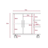 Mueble para Lavamanos Bath Blanco 50x55cm Individual sin Lavamanos con Una Puerta