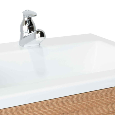 Mueble para Lavamanos Madrid Miel 40x88cm Individual con Lavamanos con Una Puerta - Gabinetes | Bylmo