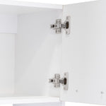 Mueble Microondas Luna Duna y Blanco 62 cm con Cuatro Puertas, Entrepaño y Un Cajón