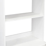 Mueble Microondas Luna Duna y Blanco 62 cm con Cuatro Puertas, Entrepaño y Un Cajón