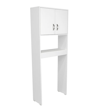 Ahorrador de Espacio para Baño Siena Blanco 63x160cm sin Cajones y con Un Entrepaño - Gabinetes | Bylmo