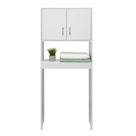 Ahorrador de Espacio para Baño Siena Blanco 63x160cm sin Cajones y con Un Entrepaño - Gabinetes | Bylmo
