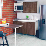 Mueble Superior Sareni Para Lado Derecho Coñac 120 cm con Locero sin Campana - Muebles Superiores | Bylmo