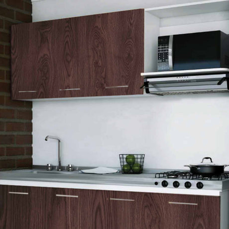 Mueble Superior Sareni Para Lado Izquierdo Coñac 180 cm con Locero sin Campana - Muebles Superiores | Bylmo