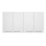 Mueble Superior de Cocina Blanco 120x60cm con Un Entrepaño y con Cuatro Puertas
