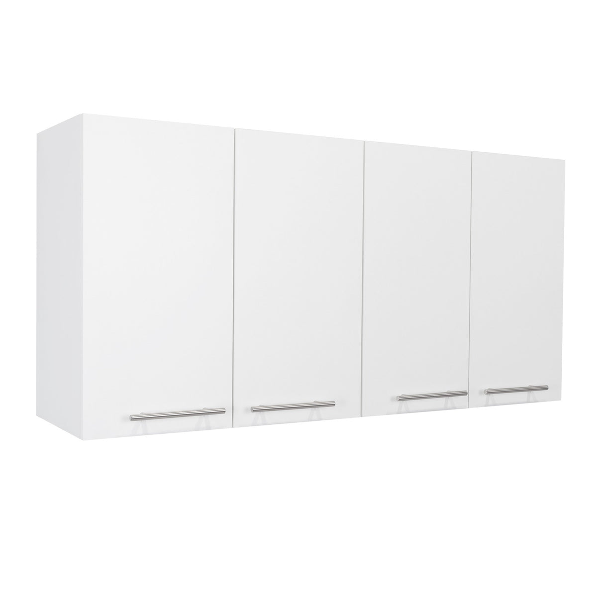 Mueble Superior de Cocina Blanco 120x60cm con Un Entrepaño y con Cuatro Puertas