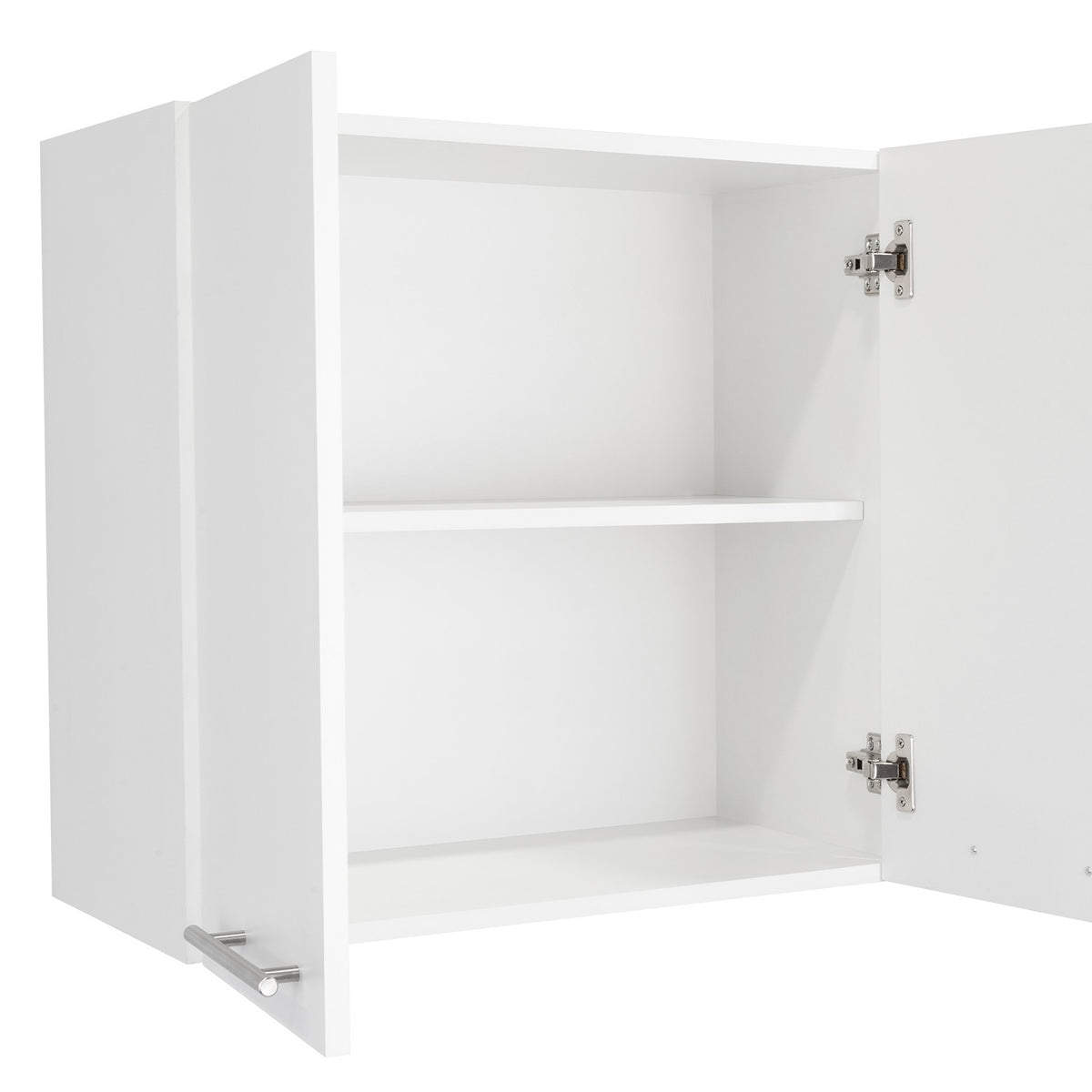 Mueble Superior de Cocina Blanco 120x60cm con Un Entrepaño y con Cuatro Puertas