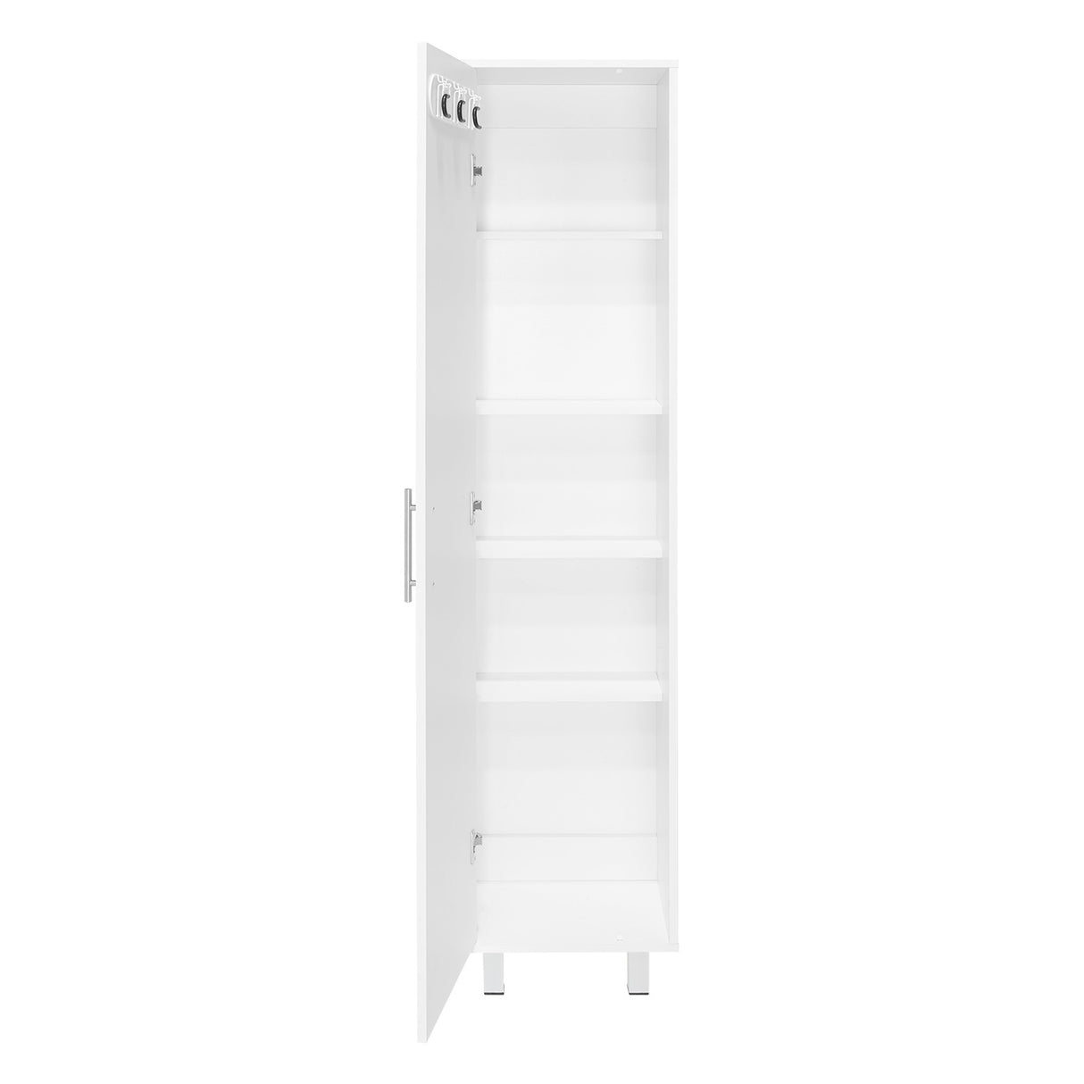 Mueble de Aseo Laska Blanco 40x180cm con Una Puerta - Muebles de Aseo y Ropas | Bylmo