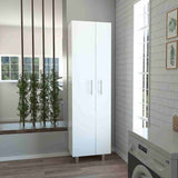 Mueble de Aseo Nala Blanco 51x181.1cm con Dos Puertas - Muebles Organizadores | Bylmo