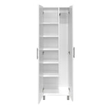 Mueble de Aseo Nala Blanco 51x181.1cm con Dos Puertas - Muebles Organizadores | Bylmo
