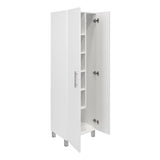 Mueble de Aseo Nala Blanco 51x181.1cm con Dos Puertas - Muebles Organizadores | Bylmo