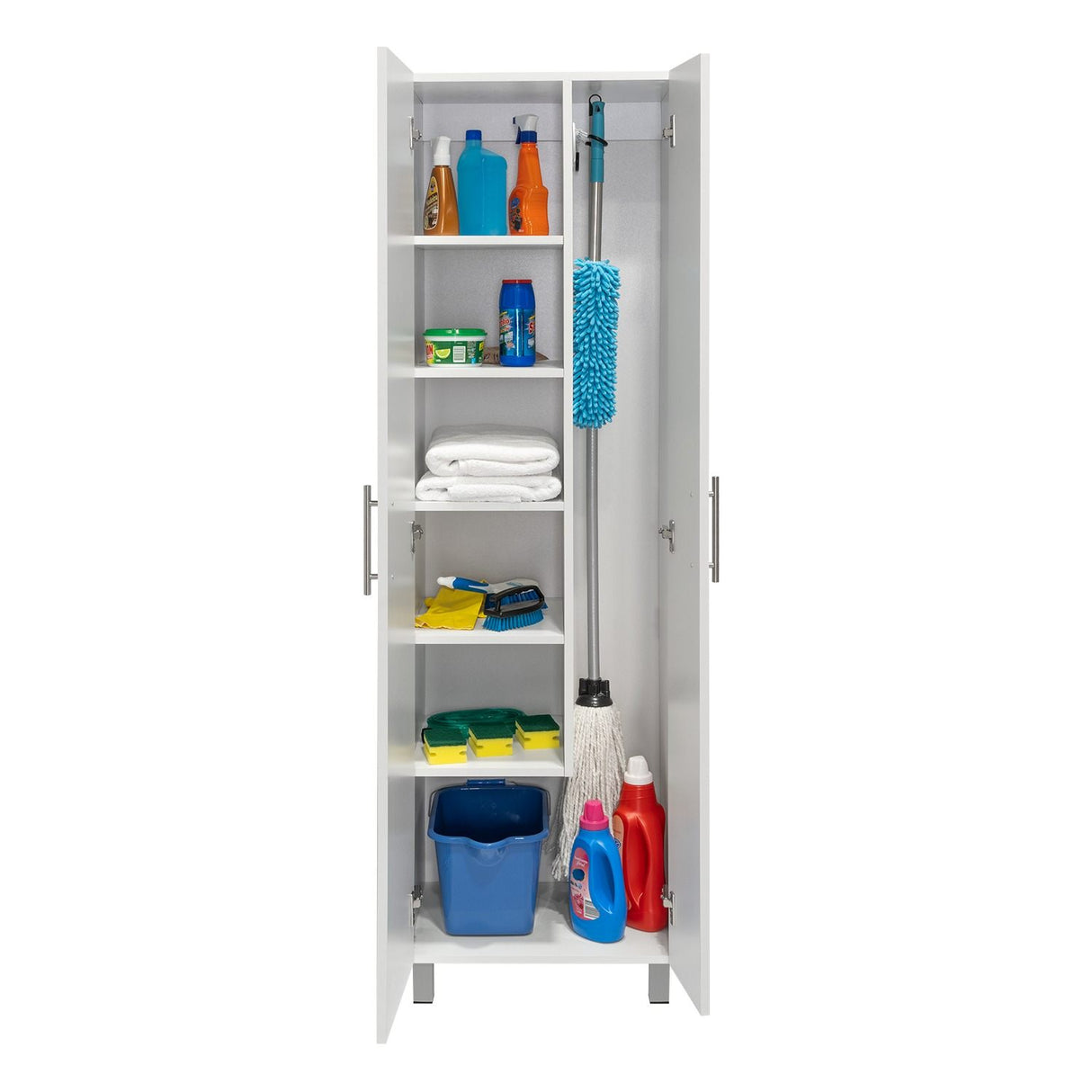 Mueble de Aseo Nala Blanco 51x181.1cm con Dos Puertas - Muebles Organizadores | Bylmo
