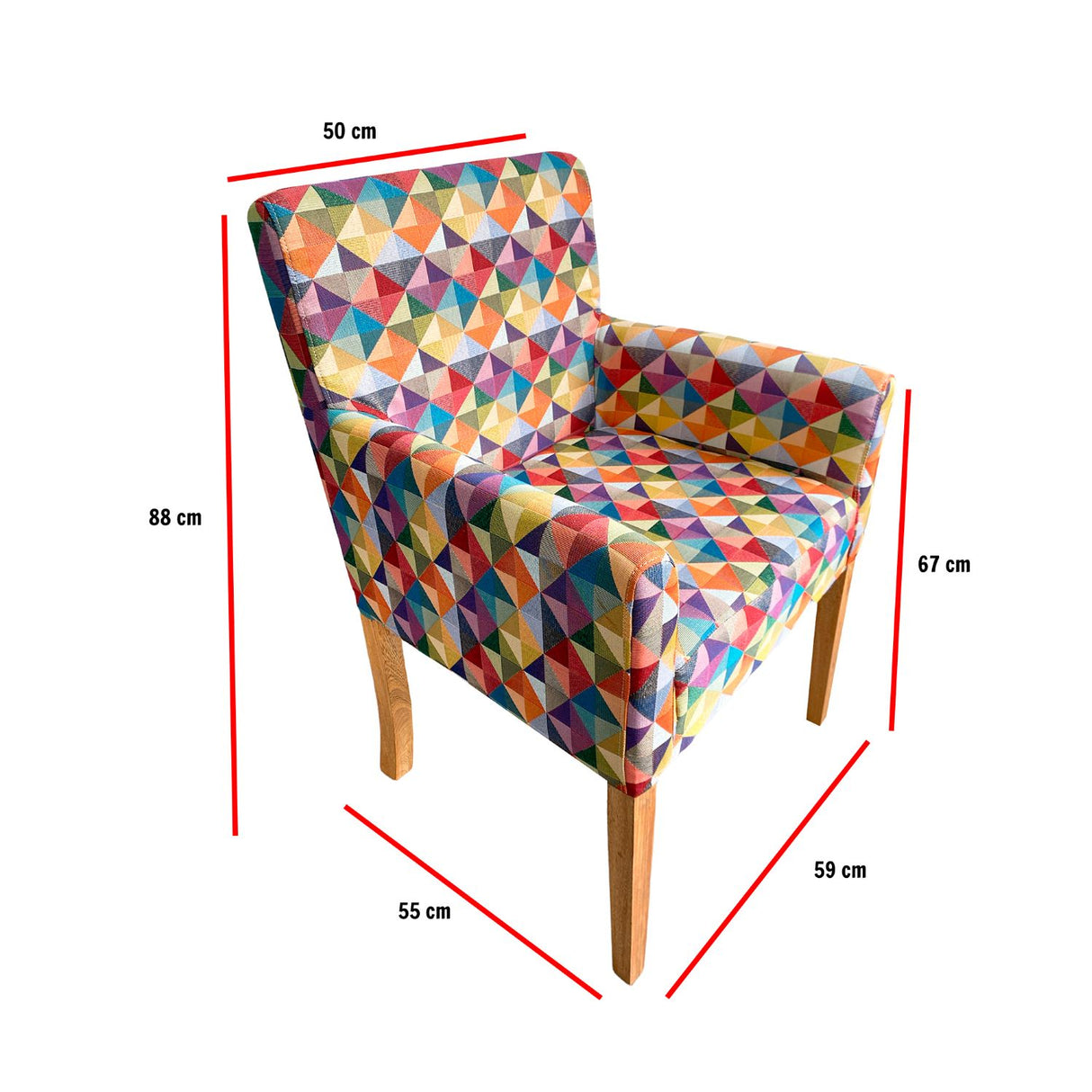 Poltrona Multicolor 67x87cm De Un Puesto sin Apoya Brazos - Sillas | Bylmo