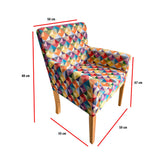 Poltrona Multicolor 67x87cm De Un Puesto sin Apoya Brazos - Sillas | Bylmo