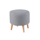 Puff Gris Memphis 40x39cm De Un Puesto sin Apoya Brazos - Sillas | Bylmo