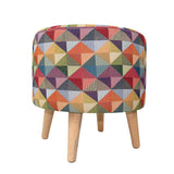 Puff Colors Multicolor 40x40cm de Un Puesto Redondo con Tapizado Liso - Sillas | Bylmo