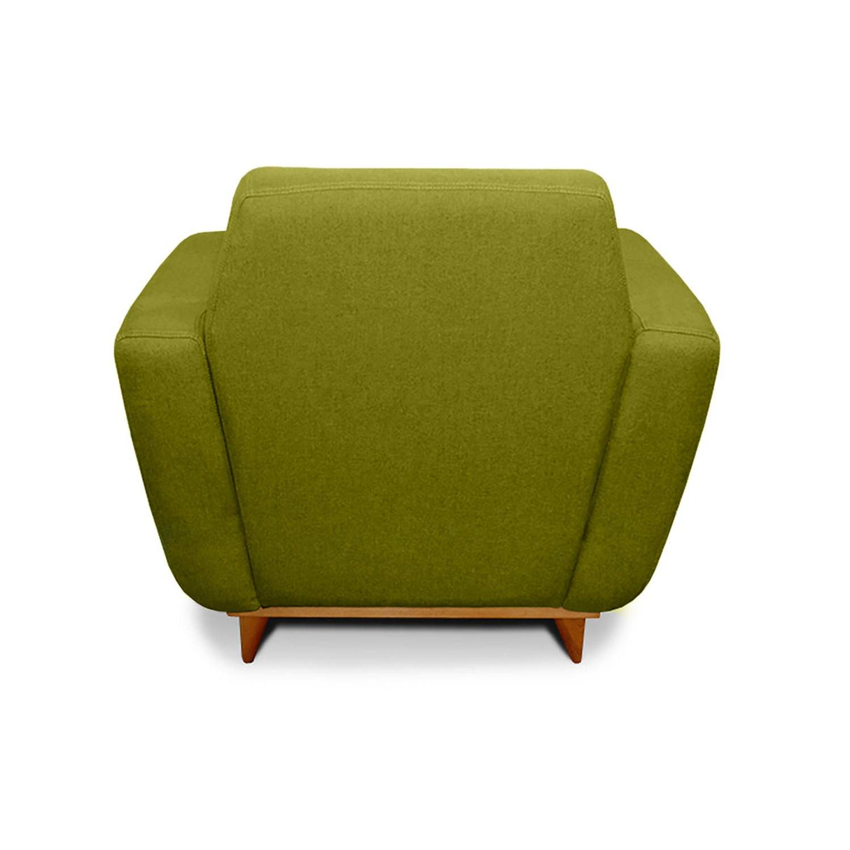 Poltrona Mouret Verde 85 cm de Tela sin Cojines Decorativos