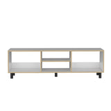 Rack de TV Tunez Blanco 160x47.5cm Para TV Hasta 70 Pulgadas sin Cajones y con Patas - Muebles para TV | Bylmo