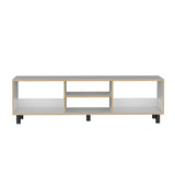Rack de TV Tunez Blanco 160x47.5cm Para TV Hasta 70 Pulgadas sin Cajones y con Patas