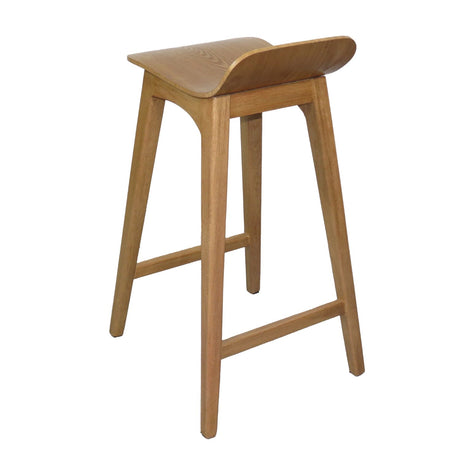 Set x 2 Sillas Bar Madrid Madera 43x70cm Asiento Cuadrado con Espaldar - Sillas y Butacos | Bylmo