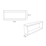 Set de 2 Repisas Rovere 50x20cm Rectangular con Dos Entrepaños - Repisas y Percheros | Bylmo