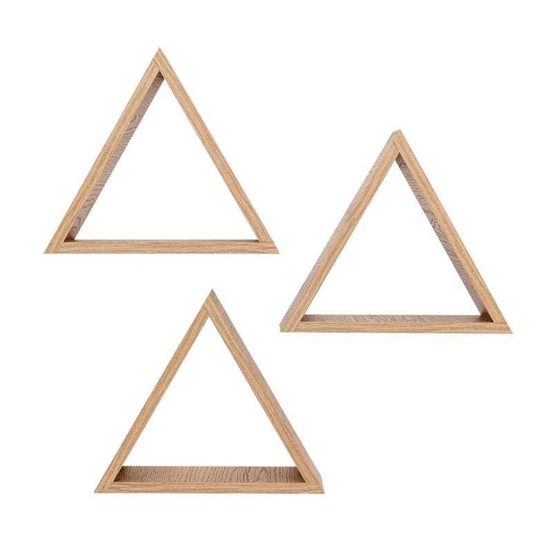 Set de 3 Repisas Angular Rovere 30 cm Triangulares