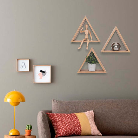 Set de 3 Repisas Rovere 30x30cm Triangular con Un Entrepaño - Repisas y Percheros | Bylmo