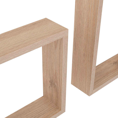 Set de 4 Repisas Zeus Rovere 46x26cm Rectangular con Un Entrepaño - Repisas y Percheros | Bylmo