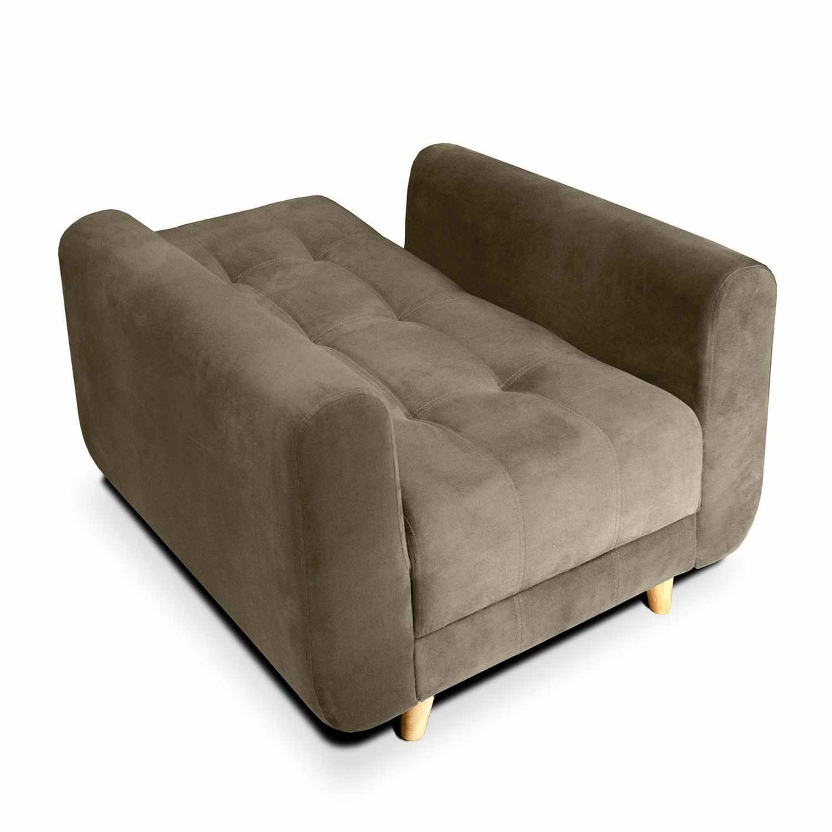 Silla Poltrona Archer Camel 85x90cm De Un Puesto Reclinable con Apoya Brazos