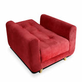 Silla Poltrona Archer Rojo 85x90cm De Un Puesto Reclinable con Apoya Brazos