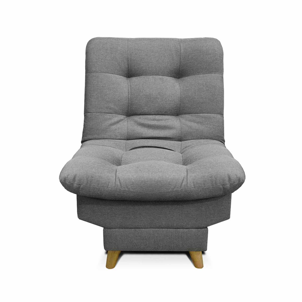 Silla Poltrona Carvallo Gris 76x90cm De Un Puesto Reclinable con Apoya Brazos