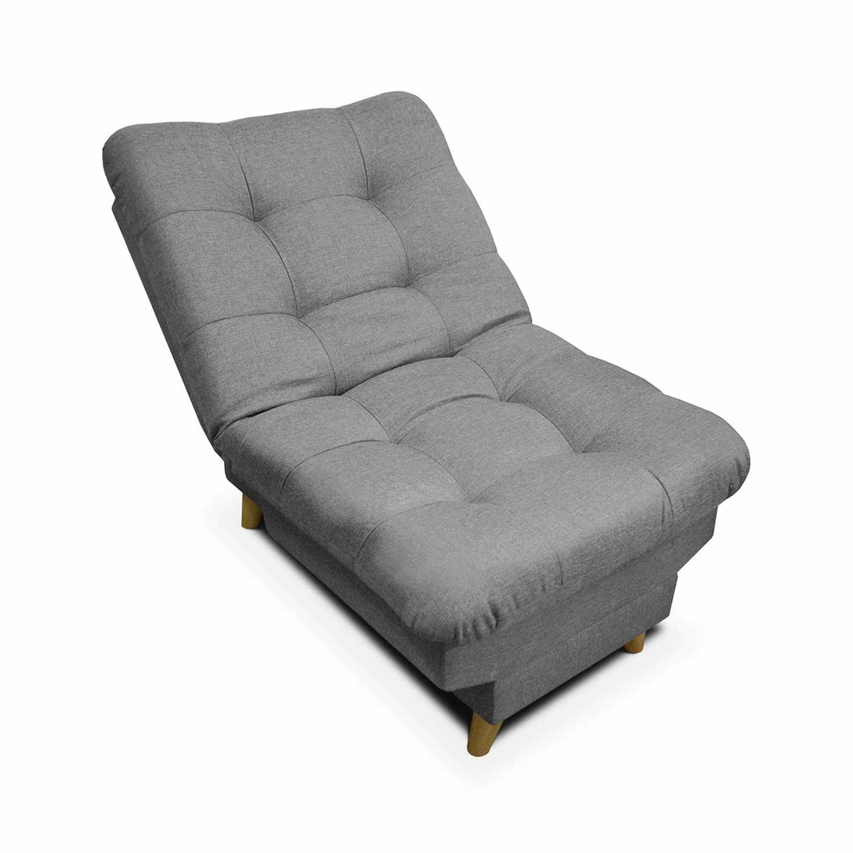 Silla Poltrona Carvallo Gris 76x90cm De Un Puesto Reclinable con Apoya Brazos