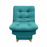 Silla Poltrona Carvallo Turquesa 76x90cm De Un Puesto Reclinable con Apoya Brazos