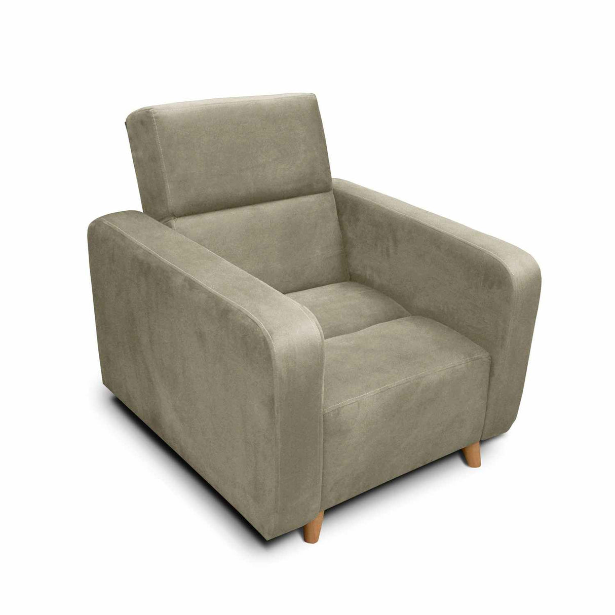 Silla Poltrona Úngaro Camel 85x90cm De Un Puesto Reclinable con Apoya Brazos