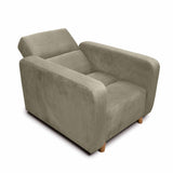 Silla Poltrona Úngaro Camel 85x90cm De Un Puesto Reclinable con Apoya Brazos