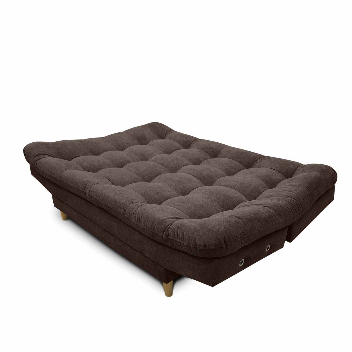 Sofá Cama Carvallo Cafe 185x100cm De 3 Puestos Reclinable con Apoya Brazos