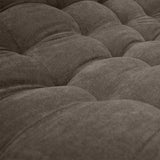 Sofá Cama Carvallo Cafe 185x100cm De 3 Puestos Reclinable con Apoya Brazos